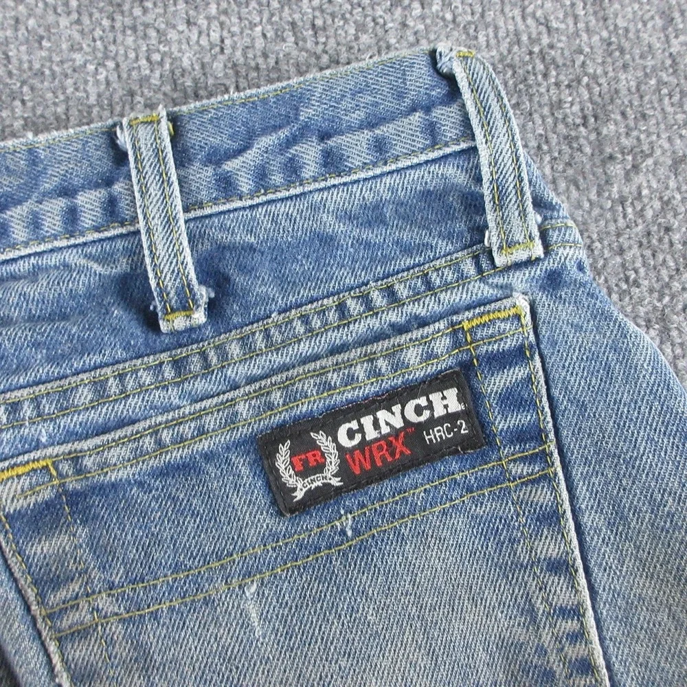 Cinch WRX Jeans Mens 32x34 Blue Relaxed Straight Flame Resistant Workwear
